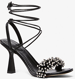 【Michael Kors】Lucia Embellished llic Leather Sandal Lucia Embellished Leather Sandal | Michael Kors [US]